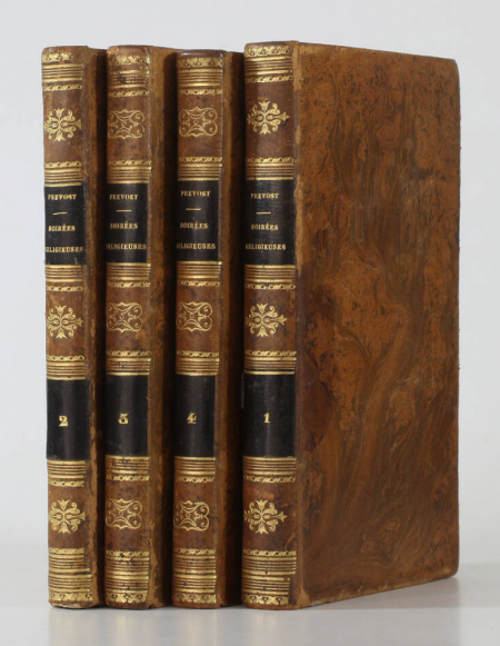 PREVOST (Jean Félix Casimir Leprevost, dit Abbé). Soirées religieuses et polémiques, ou dialogues à l'usage de plusieurs classes de la société. Ouvrage entrepris  en faveur des pauvres malades d'une grande paroisse, par M. L'abbé Prévost, vicaire de Saint-Vivien