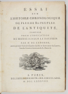 LABORDE - Chronologie de 80 peuples de l antiquité - 1788 - Carte manuscrite - Photo 2, livre ancien du XVIIIe siècle