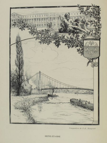 COUARD (Emile). L'administration départementale de Seine-et-Oise (1790-1913). Législation, personnes, locaux. Contribution à l'histoire du département, livre rare du XXe siècle