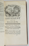 SERAN de la TOUR - Amusement de la raison - 1747 - 1ere edition - Photo 3, livre ancien du XVIIIe siècle