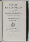 Washington IRVING - Voyage d un américain à Londres - 1822 - Photo 3, livre rare du XIXe siècle