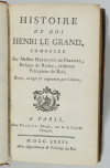 [Henri IV] HARDOUIN - Histoire du roi Henry le grand - 1776 - Relié - Photo 0, livre ancien du XVIIIe siècle