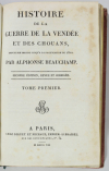 A. de BEAUCHAMP - Histoire de la guerre de la Vendée et des chouans - 1807 - 3 v - Photo 2, livre ancien du XIXe siècle