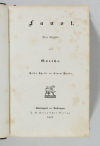 GOETHE - Faust. Eine Tragödie. Beide Theile in einem Bande - Cotta, 1847 - Photo 1, livre rare du XIXe siècle