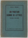 GREEN - Un puritain homme de lettres. Nathaniel Hawthorne - 1928 - EO / Alfa - Photo 1, livre rare du XXe siècle