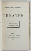 GONCOURT - Théâtre. Henriette Maréchal - La Patrie en danger - 1879 - Photo 1, livre rare du XIXe siècle