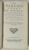 MILTON - Le paradis perdu, poème héroïque, traduit de l anglois. La Haye, 1777 - Photo 0, livre ancien du XVIIIe siècle