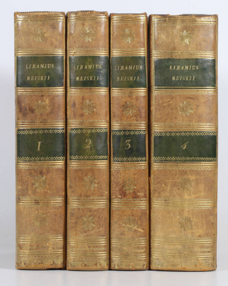 LIBANIOS sophistae orationes et declamationes - 1791 - 4 volumes - REISKE - Photo 0, livre ancien du XVIIIe siècle
