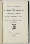 Rousseau Lettres inédites à Mmes Boy de La Tour et Delessert - 1911 - Botanique - Photo 1, livre rare du XXe siècle