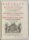 [Italie Bologne] Lambertini - Raccolta di alcune notificazioni 1742 - 2 vol in-4 - Photo 3, livre ancien du XVIIIe siècle
