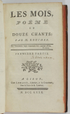ROUCHER - Les mois, poème en douze chants - Liège, Lemarié, 1780 - Photo 1, livre ancien du XVIIIe siècle