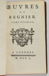 Mathurin Regnier - Oeuvres - Londres, 1750 - 2 volumes - Photo 1, livre ancien du XVIIIe siècle