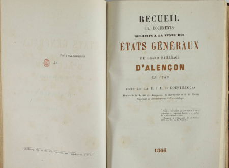 Recueil concernant Alençon et l Orne - 1866-1880 - Exemplaire Rombault - Photo 3, livre rare du XIXe siècle