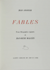 ANOUILH - Fables, 1986 - 12 lithographies Malclès - Signé par Malcles et Anouilh - Photo 4, livre rare du XXe siècle