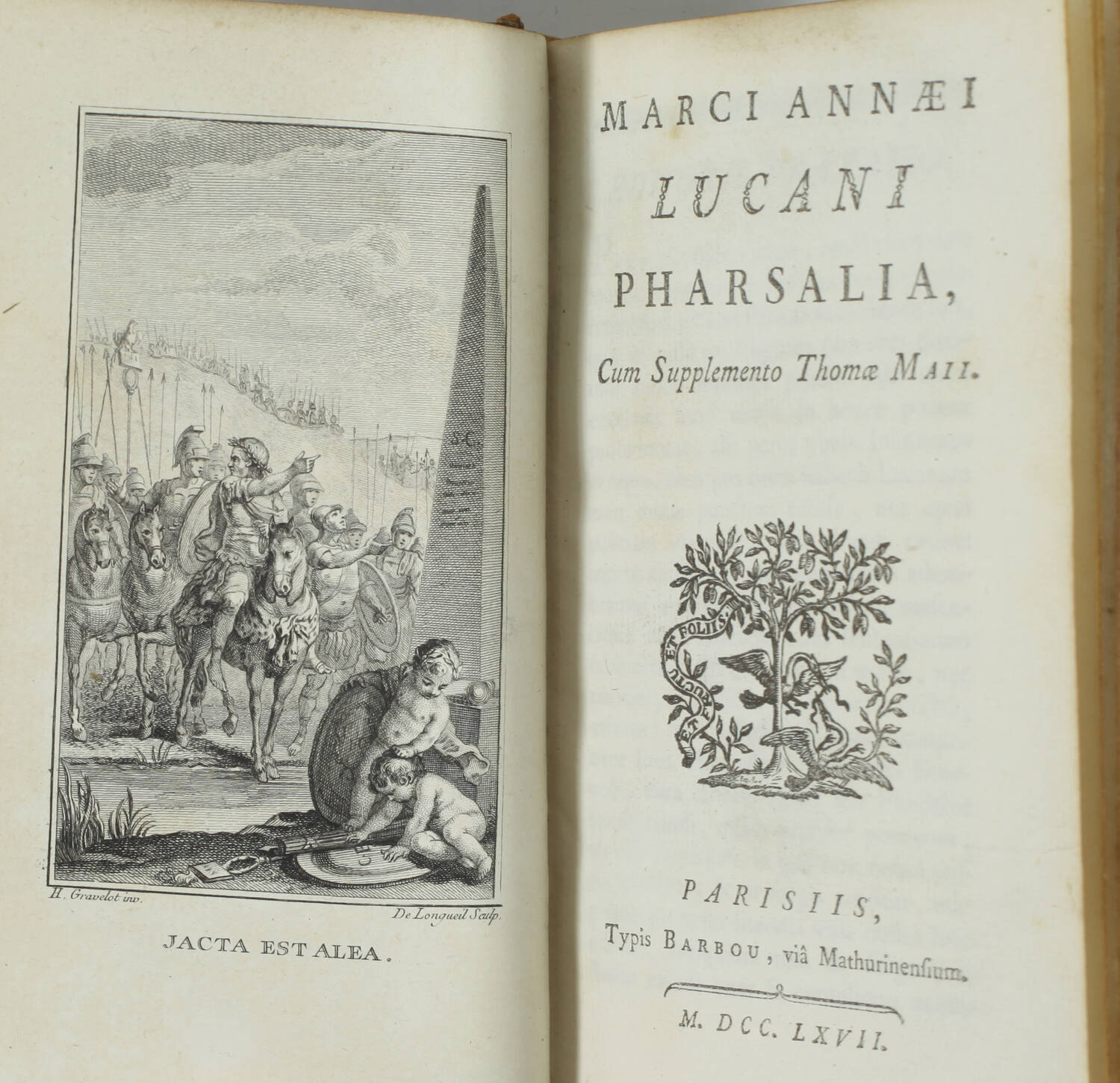 LUCAIN -  Pharsalia, cum supplemento Thomae Maii - 1767 - Photo 0, livre ancien du XVIIIe siècle
