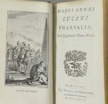 LUCAIN. Marci Annaei Lucani. Pharsalia, cum supplemento Thomae Maii