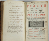 FLEURY (Claude). Traité du choix et de la méthode des études, par Me Claude Fleury, prêtre abbé du Loc-Dieu, ci-devant précepteur de Messeigneurs les princes de Conty