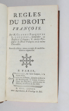Règles du droit françois, par M. Claude Pocquet de Livonnière - 1768 - Photo 1, livre ancien du XVIIIe siècle
