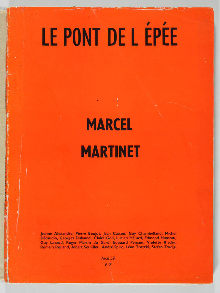Marcel Martinet  - Le Pont de l Epée, 6-7 de mai 1959 - Photo 2, livre rare du XXe siècle