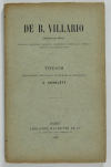 CHARLETY (S.). De B. Villario (Balthazar de Villars), Lugdunensi mercatorum praeposito, locumtenente senescalliae generali, Dombensis Parlamenti praeside, thesim proponebat Facultati litterarum Parisiensi S. Charléty