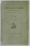 [Trouvère] Joseph BEDIER - De Nicolao Museto  : Colin Muset - Thèse, 1893 - Photo 0, livre rare du XIXe siècle