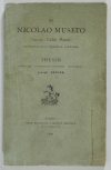 BEDIER (Joseph). De Nicolao Museto (Gallice : Colin Muset), francogallico carminum scriptore. Thesim, facultati litterarum parisiensi proponebat