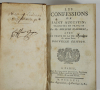 Les confessions de Saint Augustin, traduites par Arnauld d Andilly - 1762 - Photo 1, livre ancien du XVIIIe siècle