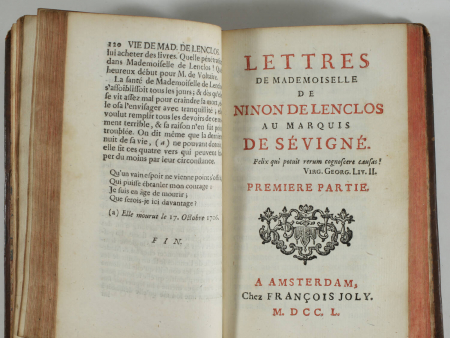 Mémoires sur la vie de Ninon de Lenclos par M. Bret - 1751 et 1750 - Photo 2, livre ancien du XVIIIe siècle