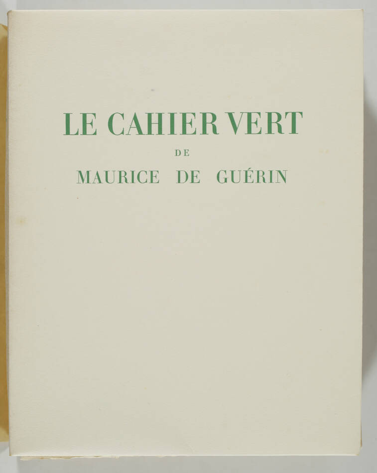 GUERIN - Le cahier vert - 1947 - eaux fortes de Bouroux - signé par l artiste - Photo 2, livre rare du XXe siècle