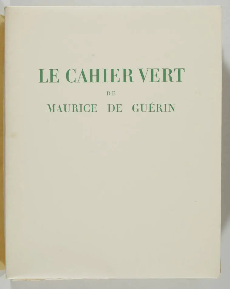 GUERIN - Le cahier vert - 1947 - eaux fortes de Bouroux - signé par l artiste - Photo 2, livre rare du XXe siècle