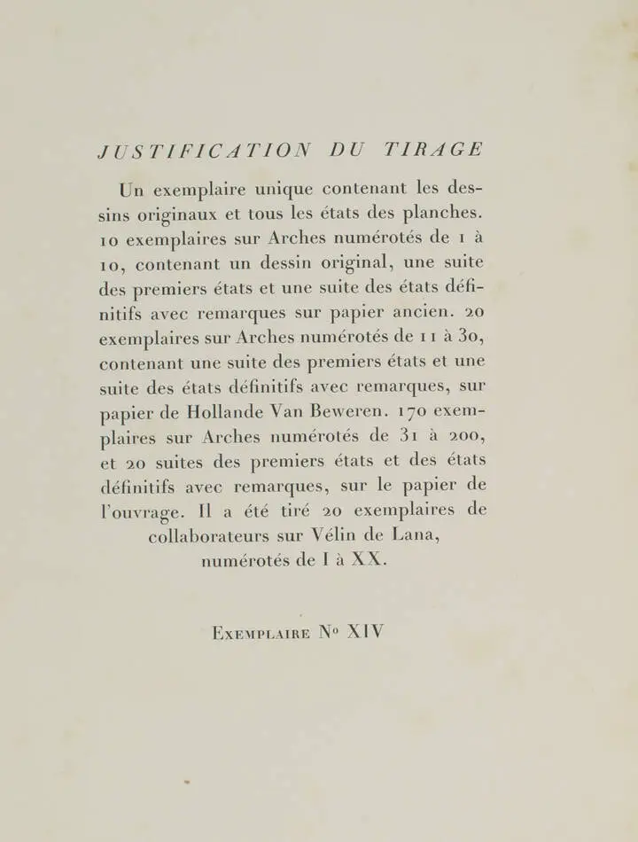 GUERIN - Le cahier vert - 1947 - eaux fortes de Bouroux - signé par l artiste - Photo 5, livre rare du XXe siècle