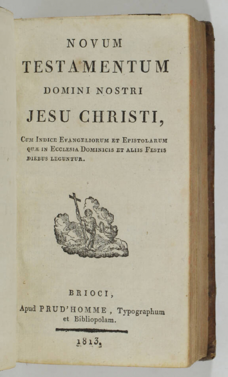 [Bretagne] Novum testamentum - Brioci (Saint Brieuc), Prud homme 1813 - Photo 0, livre ancien du XIXe siècle