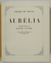 Gérard de NERVAL - Aurélia - 1945 - Illustrations en couleurs par Roger Tolmer - Photo 1, livre rare du XXe siècle