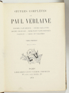 VERLAINE - Oeuvres complètes, Léon Vanier 1900 et 1899 - 5 volumes demi maroquin - Photo 1, livre rare du XXe siècle