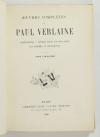 VERLAINE - Oeuvres complètes, Léon Vanier 1900 et 1899 - 5 volumes demi maroquin - Photo 2, livre rare du XXe siècle