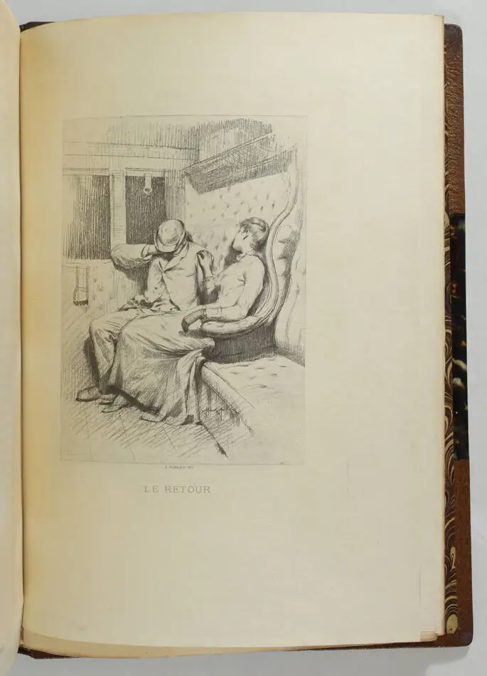 NADAUD - Idylle - 1883 - 1/70 japon signé par l auteur - illustré Albert Aublet - Photo 4, livre rare du XIXe siècle