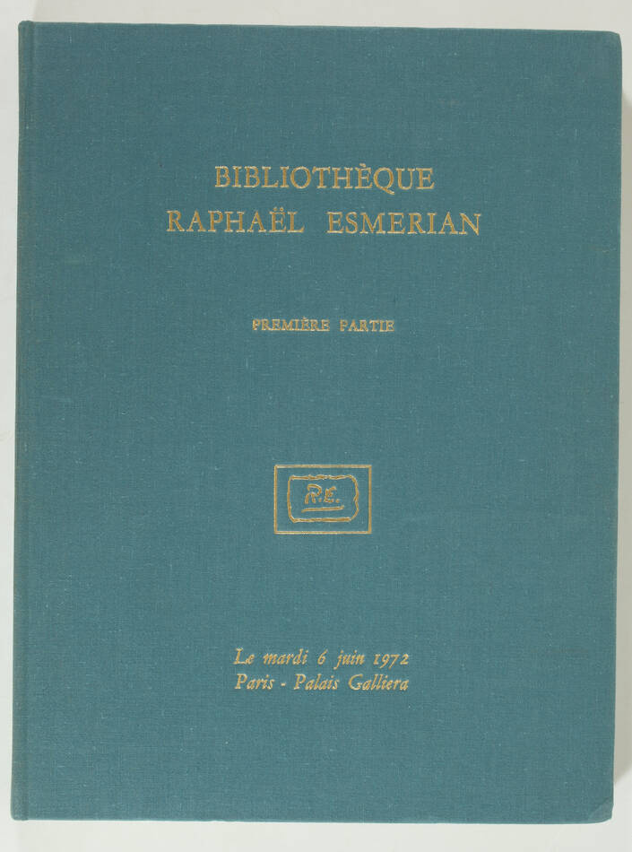 Bibliothèque Raphaël Esmerian 1972 - 6 volumes dont le suplt sur la reliure 17e - Photo 1, livre rare du XXe siècle