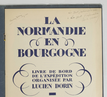[Oenologie] DORIN - Livre de bord - Voyage en Bourgogne - 1929 - Photo 2, livre rare du XXe siècle