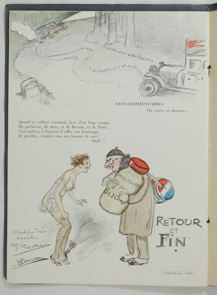 [Oenologie] DORIN - Livre de bord - Voyage en Bourgogne - 1929 - Photo 3, livre rare du XXe siècle