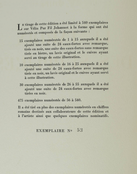 MIRBEAU - Jardin des supplices - eaux-fortes de Pierre Leroy 1945 - 1/30 ex - Photo 6, livre rare du XXe siècle