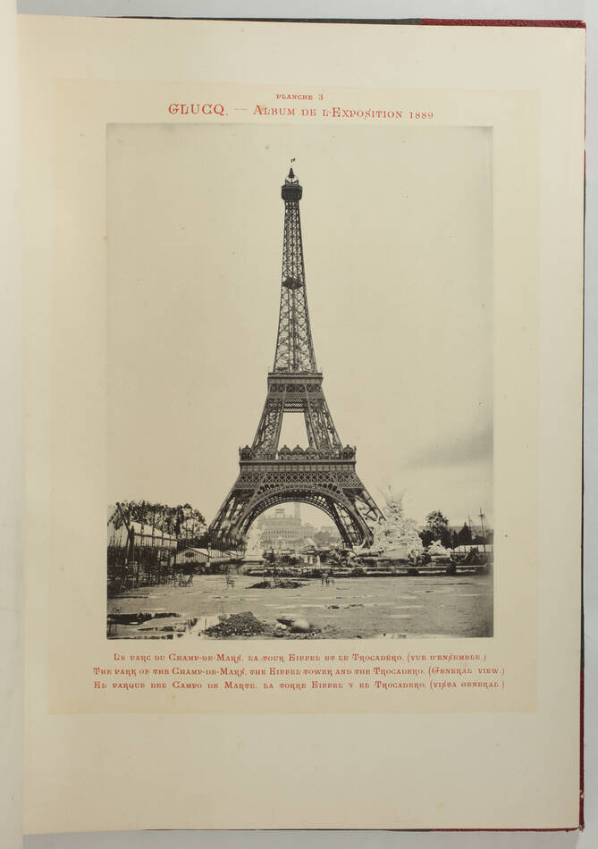 GLUCQ - L album de l exposition universelle de 1889 - 100 planches1901 - Photo 5, livre rare du XIXe siècle