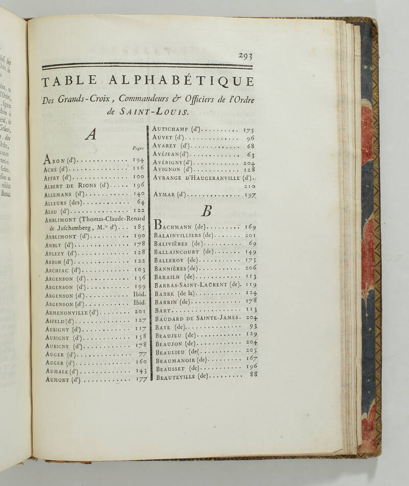 Mémoires historiques - Ordre royal de Saint-Louis et Mérite militaire - 1785 - Photo 2, livre ancien du XVIIIe siècle