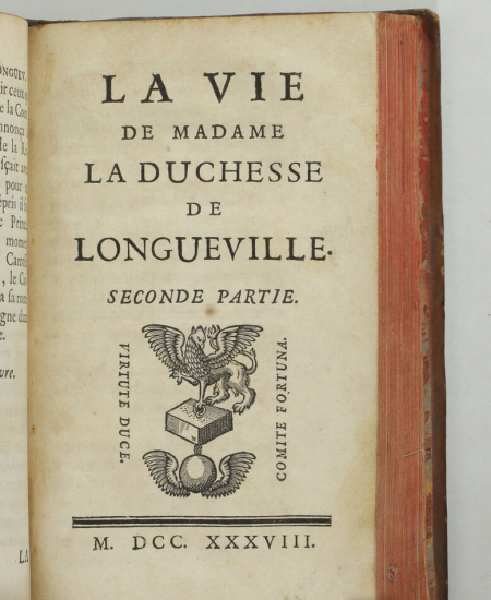 La vie de madame la duchesse de Longueville - 1738 - Photo 2, livre ancien du XVIIIe siècle