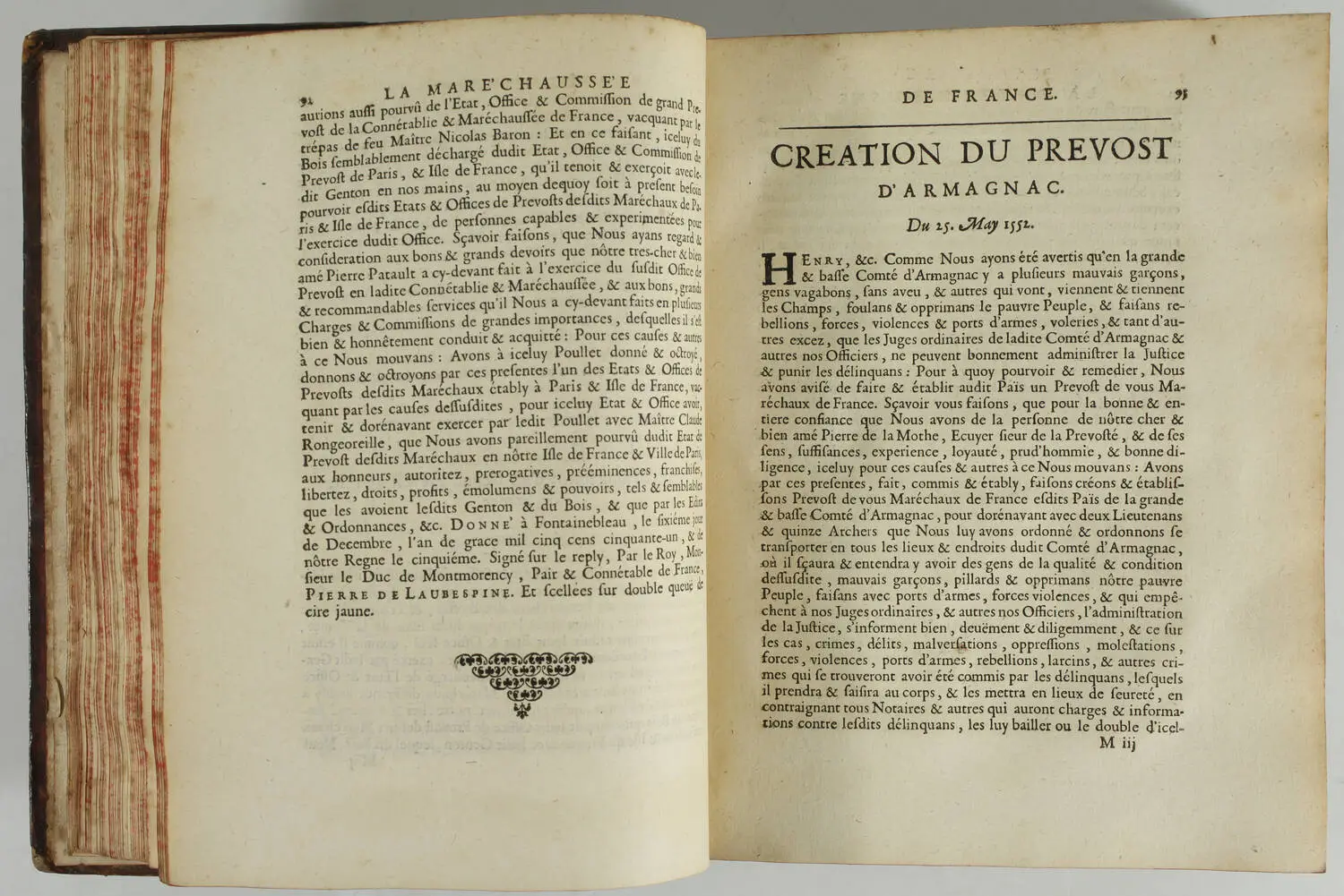 La Maréchaussée de France - Recueil des ordonnances, édits - Saugrain, 1697 in-4 - Photo 2, livre ancien du XVIIe siècle