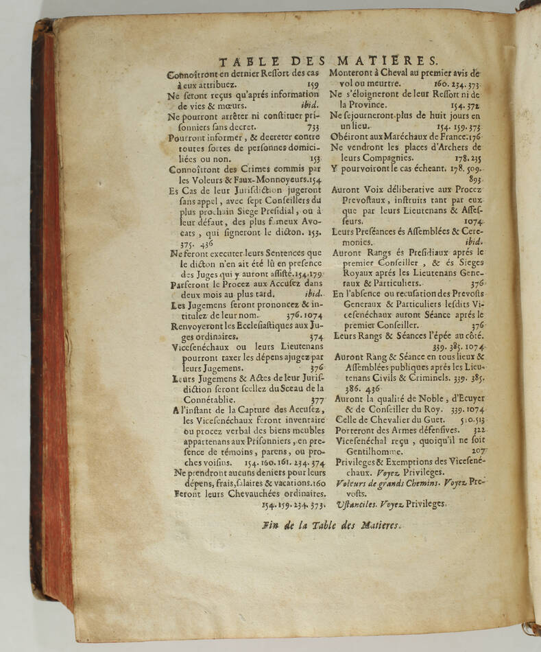 La Maréchaussée de France - Recueil des ordonnances, édits - Saugrain, 1697 in-4 - Photo 3, livre ancien du XVIIe siècle