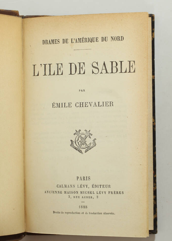 [Canada] Emile CHEVALIER - L île de Sable - 1882 - Photo 1, livre rare du XIXe siècle