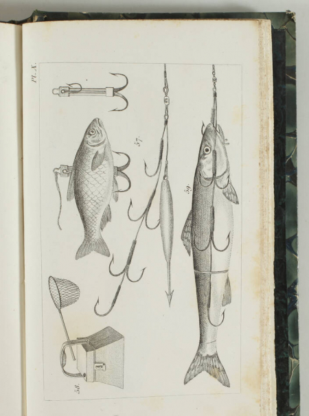 KRESZ - Le pêcheur français - Traité de la pêche à la ligne en eau douce - 1830 - Photo 3, livre rare du XIXe siècle