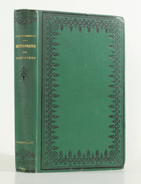 ZLATAGORSKOI - Homonymes du français avec allemand russe et anglais - 1882 - Photo 0, livre rare du XIXe siècle