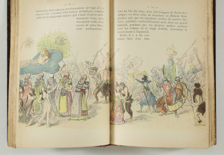 MORIN (Louis). Carnavals parisiens. Bals des Quat-z-arts - Vache enragée - Bals du Courrier - Boeuf gras - Cortèges des étudiants - Cortèges du Moulin Rouge, livre rare du XIXe siècle