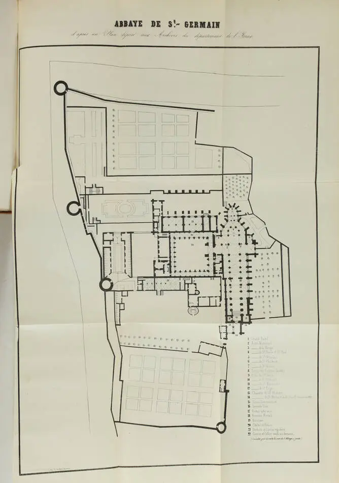 HENRY - Histoire de l abbaye de Saint-Germain d Auxerre - 1853 - Photo 4, livre rare du XIXe siècle